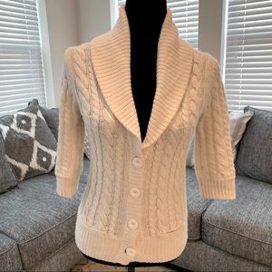 Cream Cable Cardigan